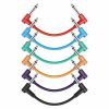 6.35mm 1/4" Mono Guitar Effect Pedal Cable Black Color 15cm