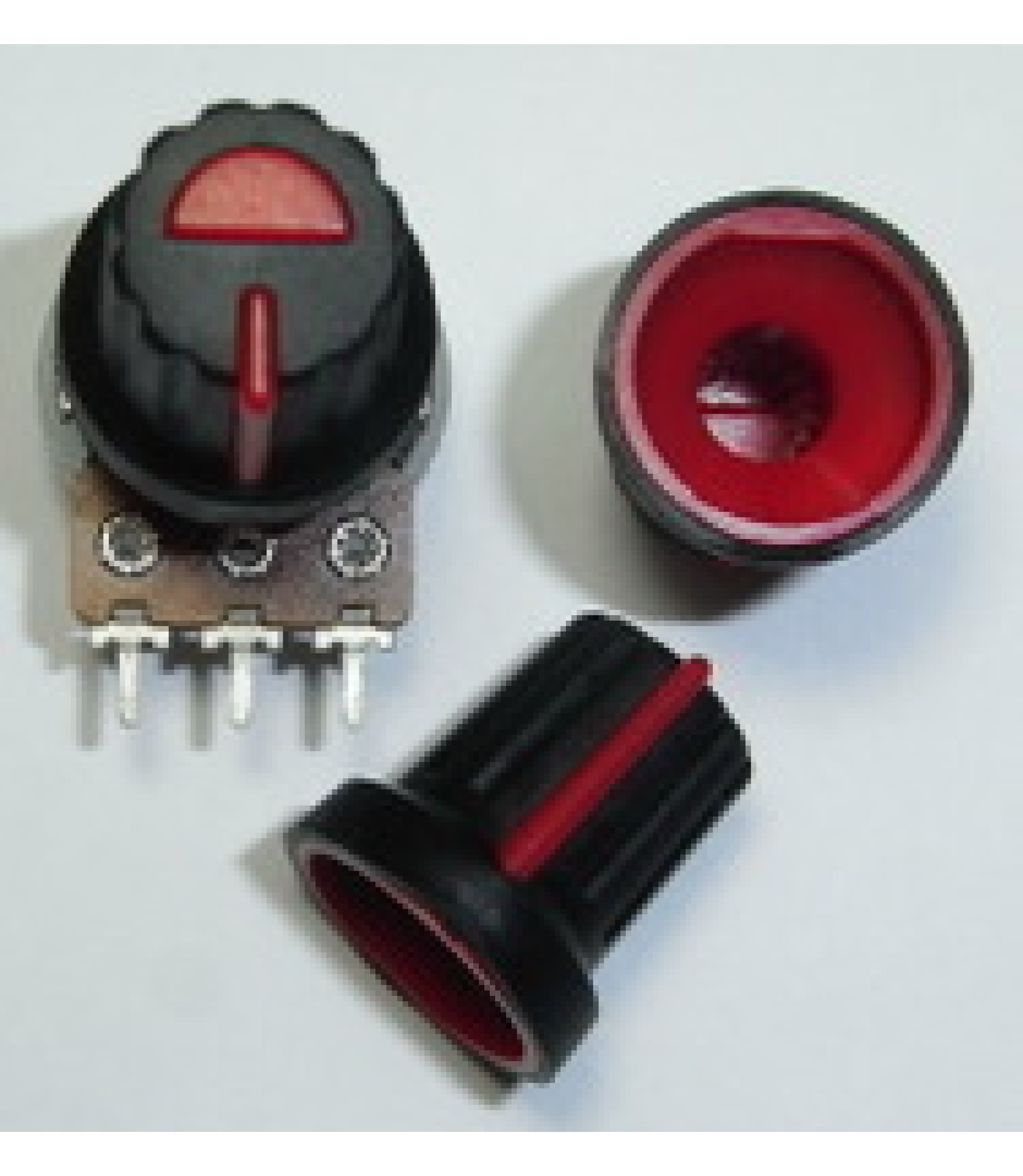 A-327_4_1.jpg Black Plastic Knob with Red Pointer