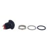 A-3485-2.jpg.jpg Illuminated Push Button Switch Momentary SPST Black Flat Cap with LED Red Color