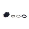 Push Button Switch OFF-(ON) Momentary SPST Black High Cap