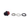 Push Button Switch OFF-(ON) Momentary SPST Red High Cap