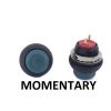 Push Button Switch OFF-(ON) Momentary SPST Green High Cap