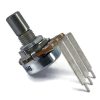 100K OHM Linear Taper Potentiometer PCB Mount Round Shaft Dia: 6.35mm