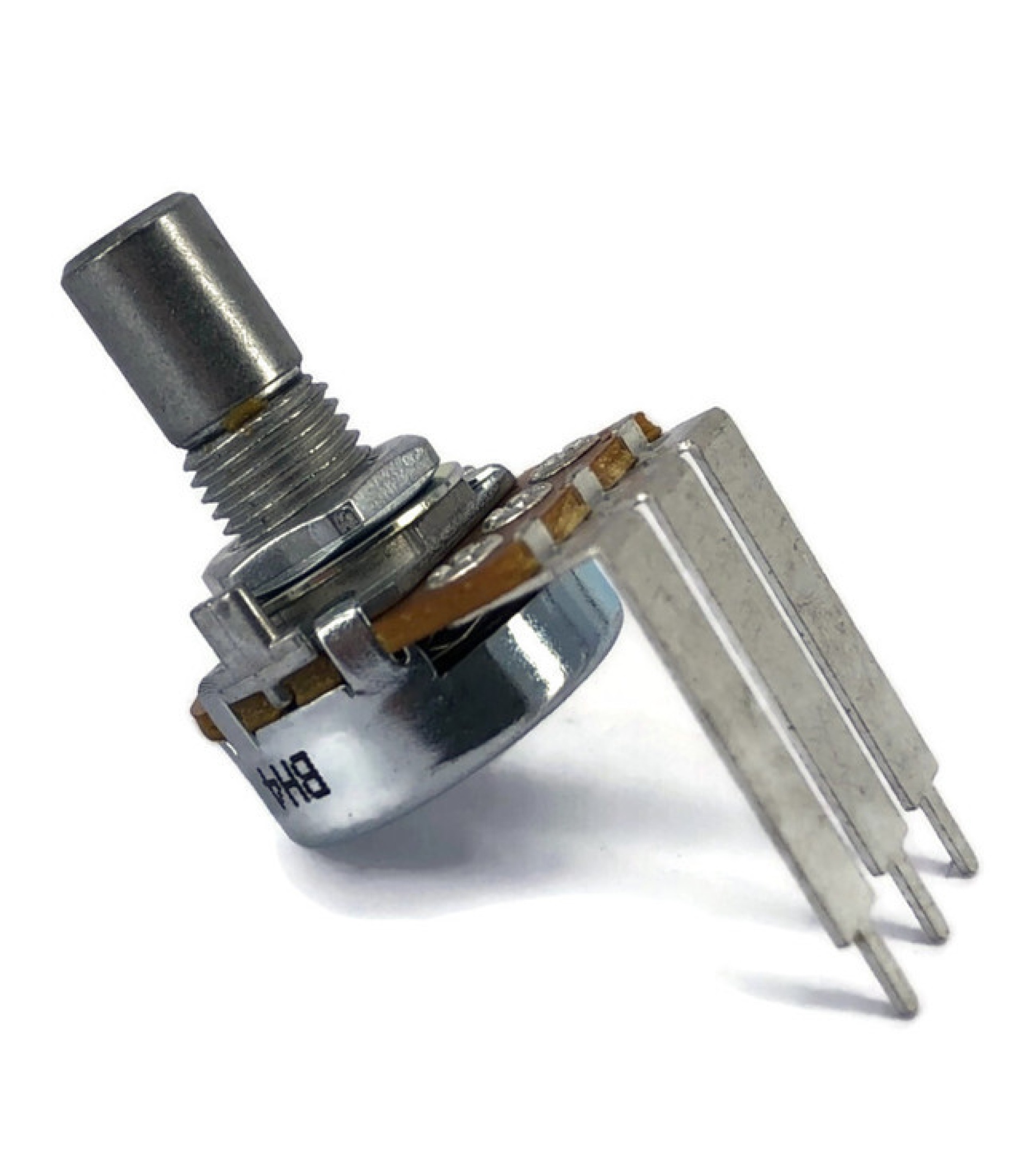 100K OHM Linear Taper Potentiometer PCB Mount Round Shaft Dia: 6.35mm