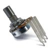 100K OHM Logarithmic Taper Potentiometer PCB Mount Round Shaft Dia: 6.35mm