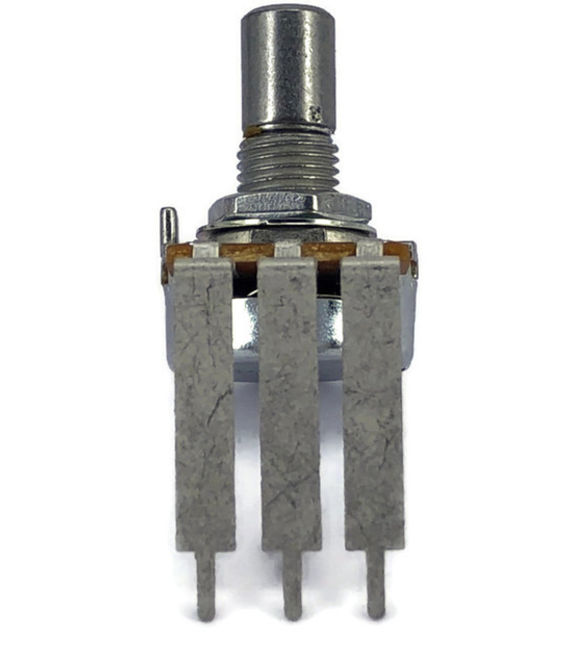 50K OHM Logarithmic Taper Potentiometer PCB Mount Round Shaft Dia: 6.35mm