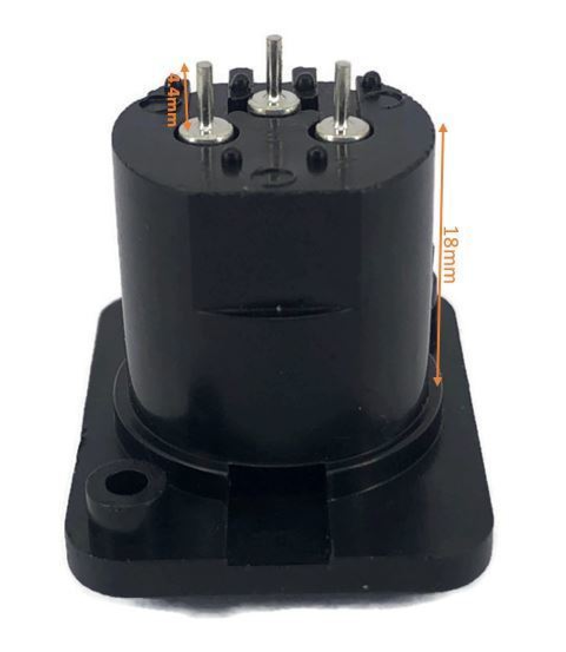 3 Pin XLR Male Panel Mount Chassis Socket