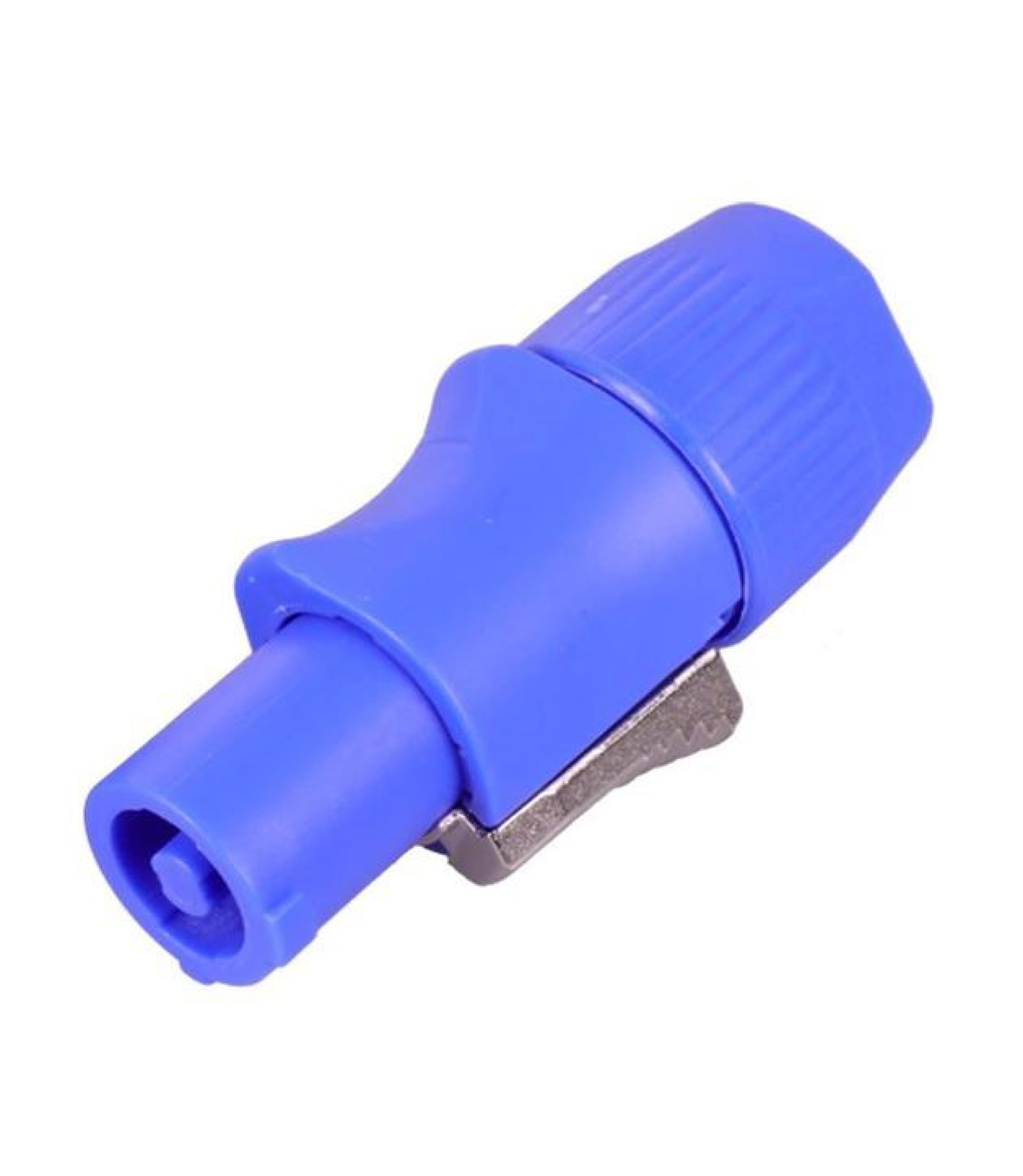 3 Pins Powercon Male Chassis Panel Mount Blue Color 20A 250V