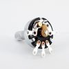 10K OHM Logarithmic Taper Potentiometer On-Off Switch Solder Lugs Knurled Shaft Dia: 6mm