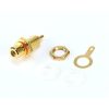 RCA Female Plug Socket Connector Gold plated White Loop Red
