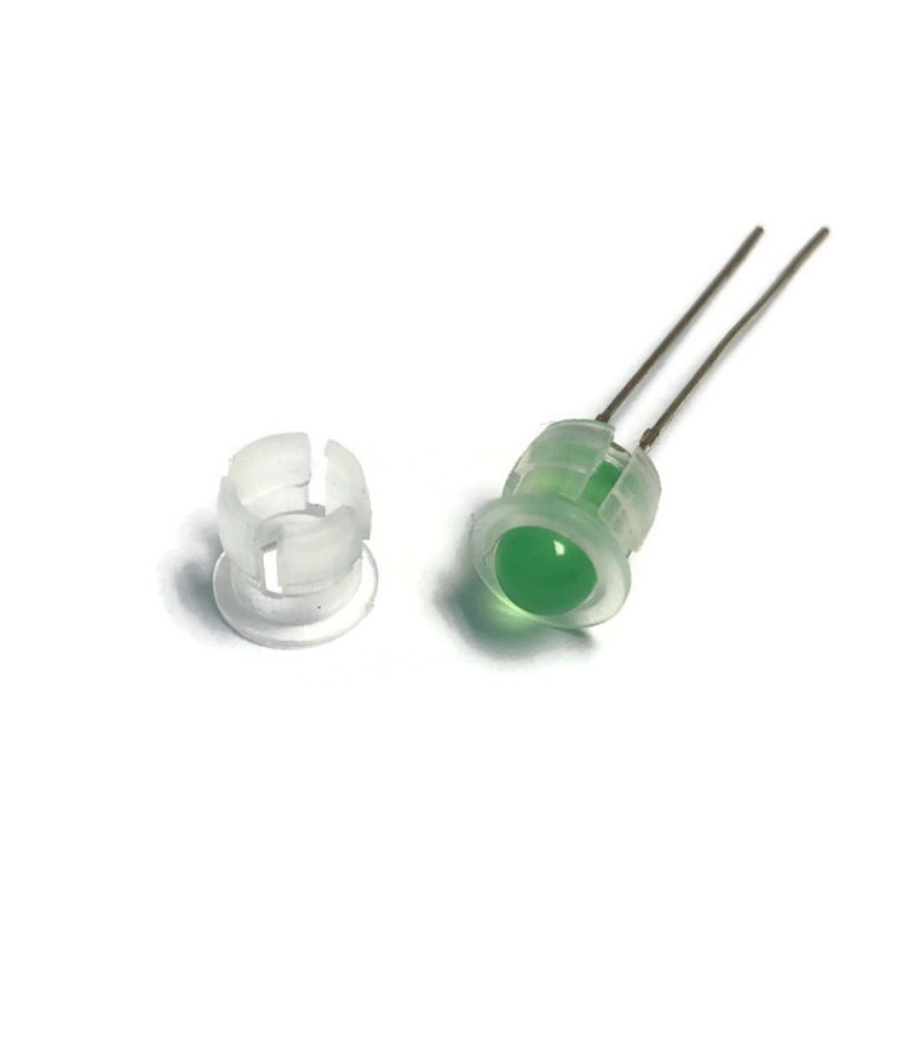 A-4301-1.jpg.jpg 5mm LED Panel Bezel Cup Mounting White Plastic Clip