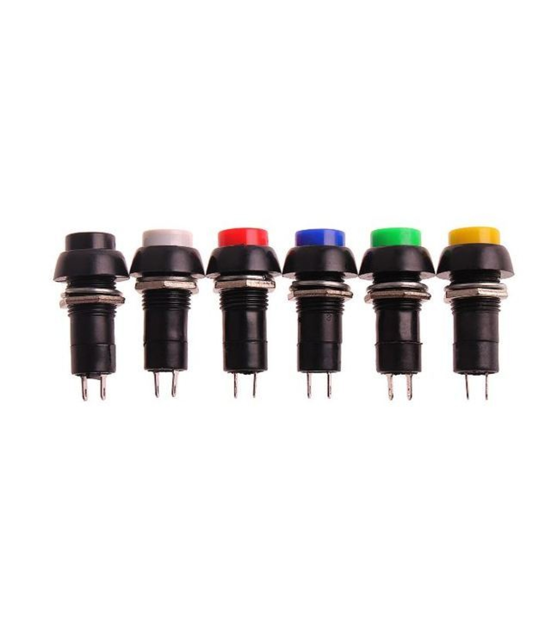A-4325-2.JPG_10.jpg PUSH BUTTON SWITCH LATCHING Black Color SPST 3A 125VAC 12mm