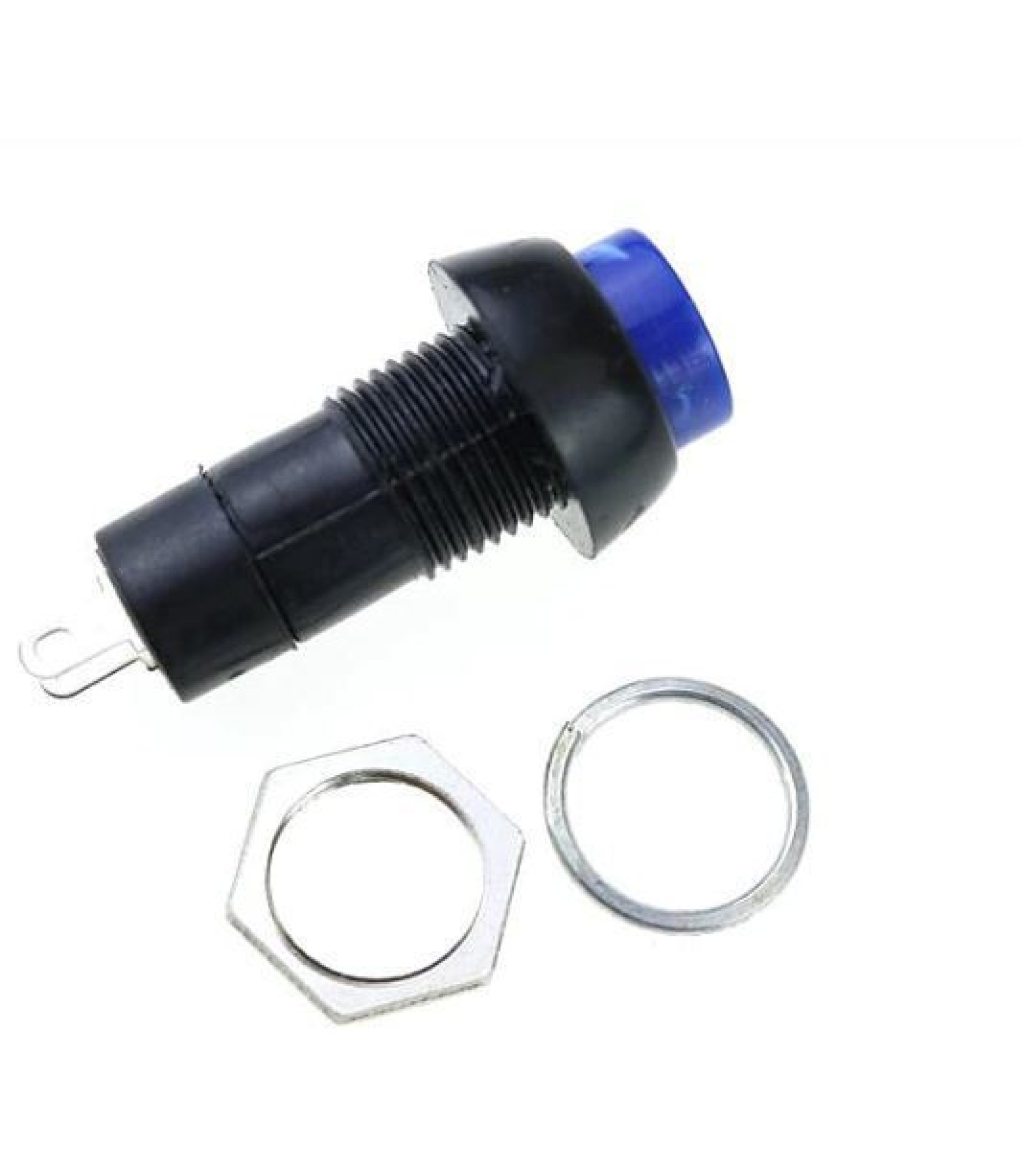A-4325-3.JPG_7.jpg PUSH BUTTON SWITCH LATCHING Green Color SPST 3A 125VAC 12mm