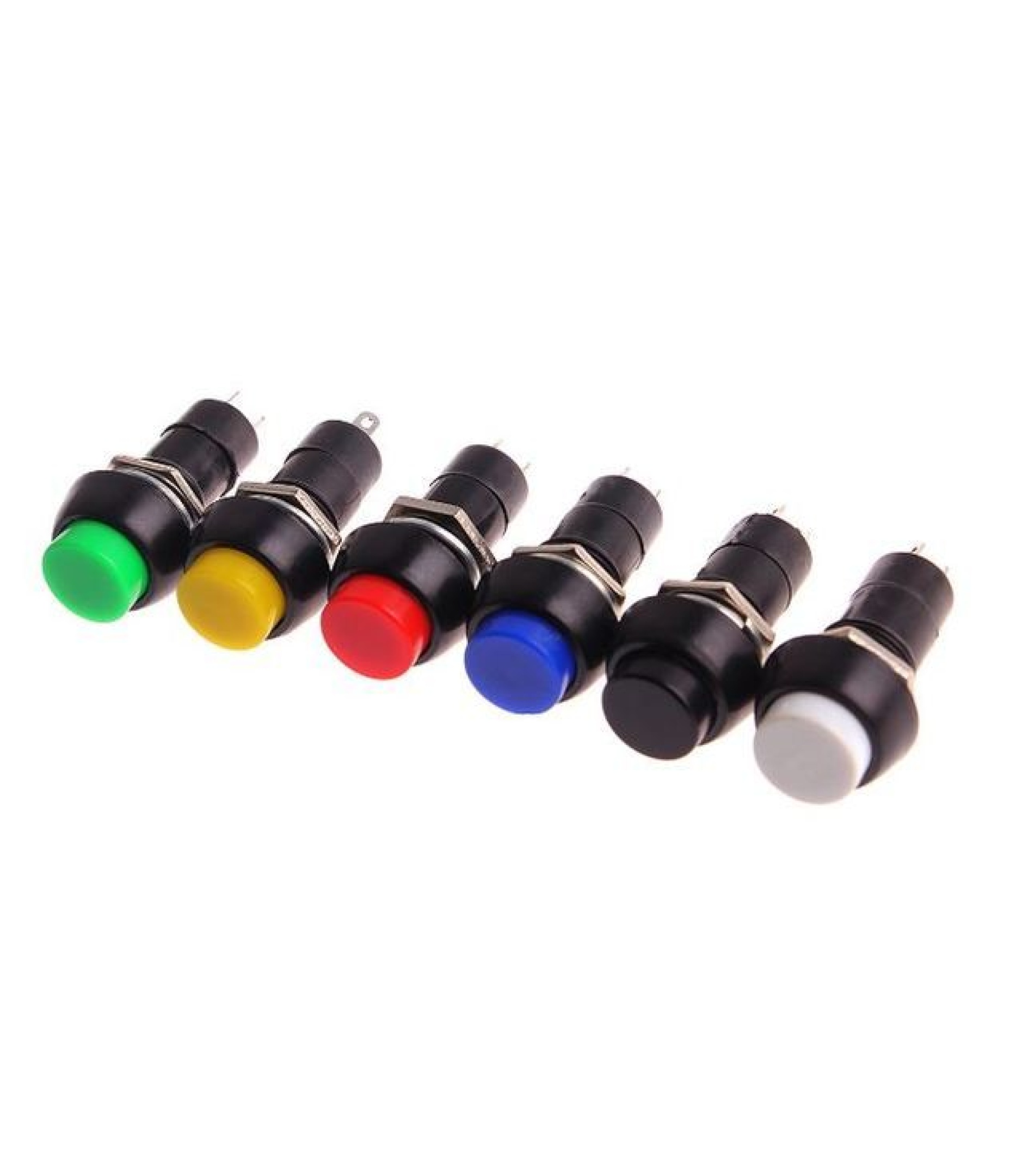 PUSH BUTTON SWITCH MOMENTARY Red Color SPST 3A 125VAC 12mm