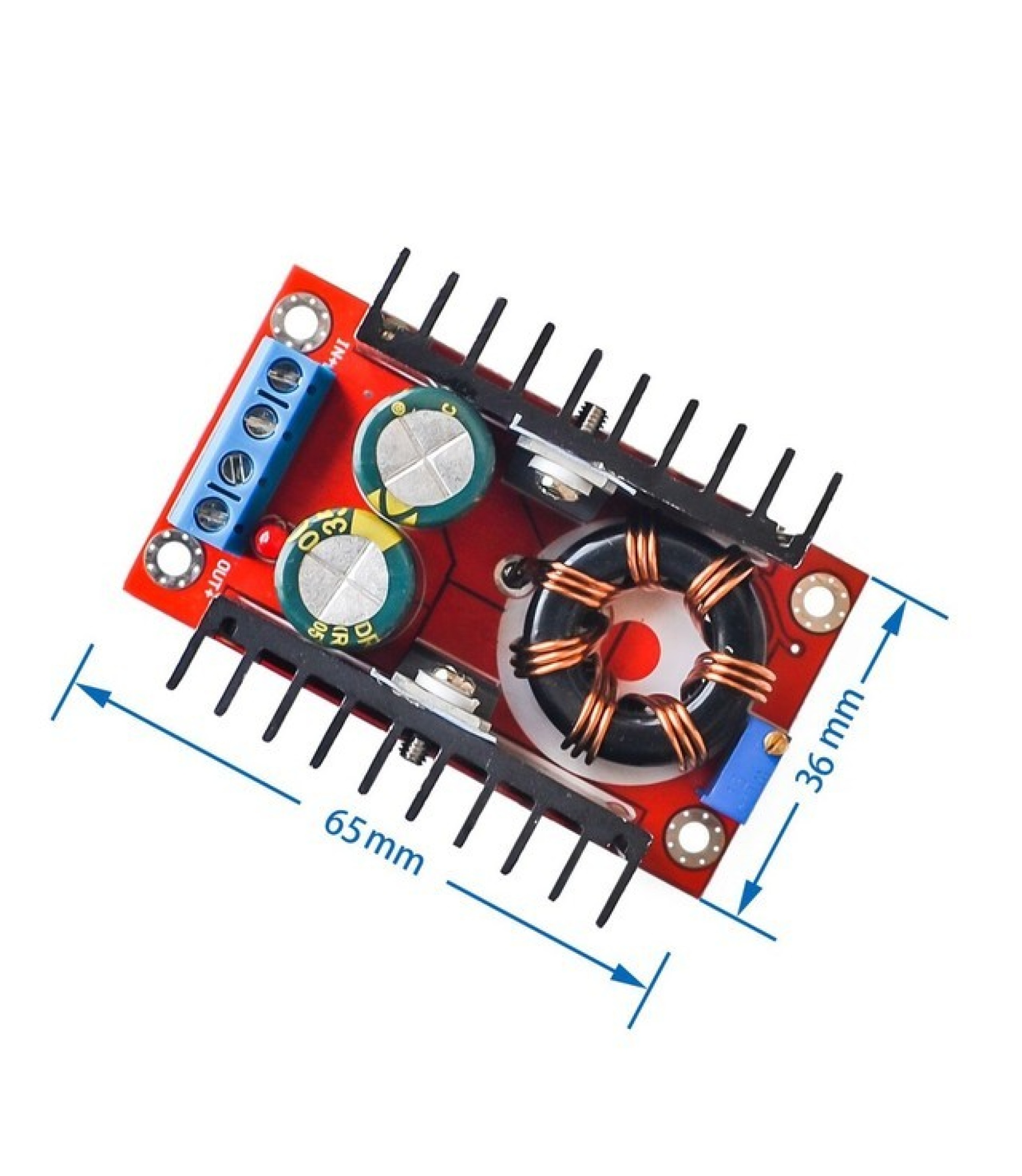 150W DC-DC Boost Converter 10-32V In to 12-35V Out 6A Step Up Voltage Charger Module
