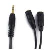A-4567-2.jpg.jpg 3.5mm Stereo Cable Male to Dual Female 3.5mm Black Color