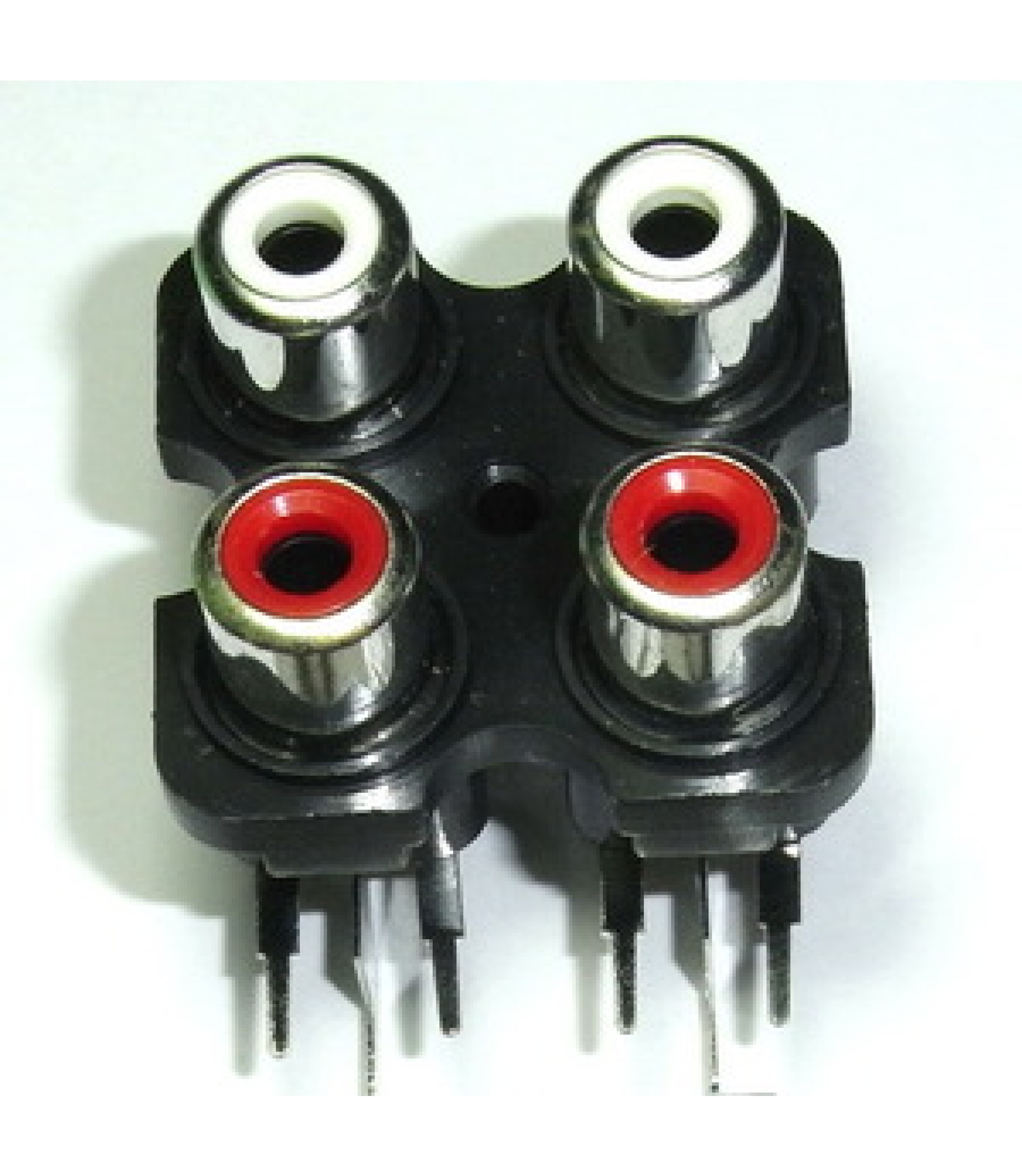 2 X 2 PCB Mount Horizontal RCA Sockets