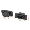 Male AC Power Socket Connector 2 Pins 2.5A 250V