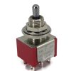 Mini Toggle Switch 1M Series DPDT On-Off-On Short Lever