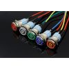 19mm illumination Red LED Power Mark Metal Waterproof Push Button Switch Latching