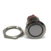 illumination Red LED Ring Metal Waterproof Push Button Switch Momentary 19mm
