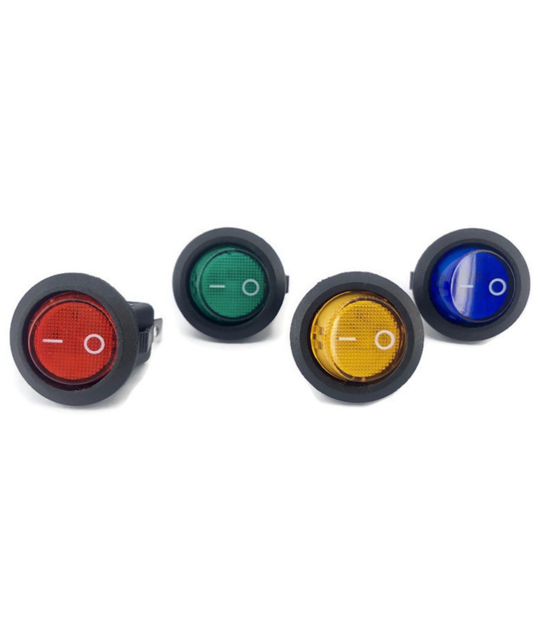 Round Rocker Switch Red ON/OFF SPST (with lamp) 220VAC