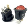Round Rocker Switch Red ON/OFF SPST (with lamp) 12V
