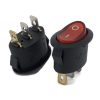 Oval Rocker Switch Red ON/OFF SPST (with lamp) 220VAC
