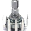 10K OHM Linear Taper Potentiometer On-Off Switch PCB Mount Knurled Shaft Dia: 6mm