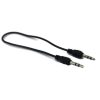 A-4751-2.jpg.jpg 3.5mm Stereo Male To 3.5mm Stereo Male Cable Black Color Total Length 22cm