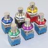M12 Blue Color Aluminum Nut For 3PDT Footswitch