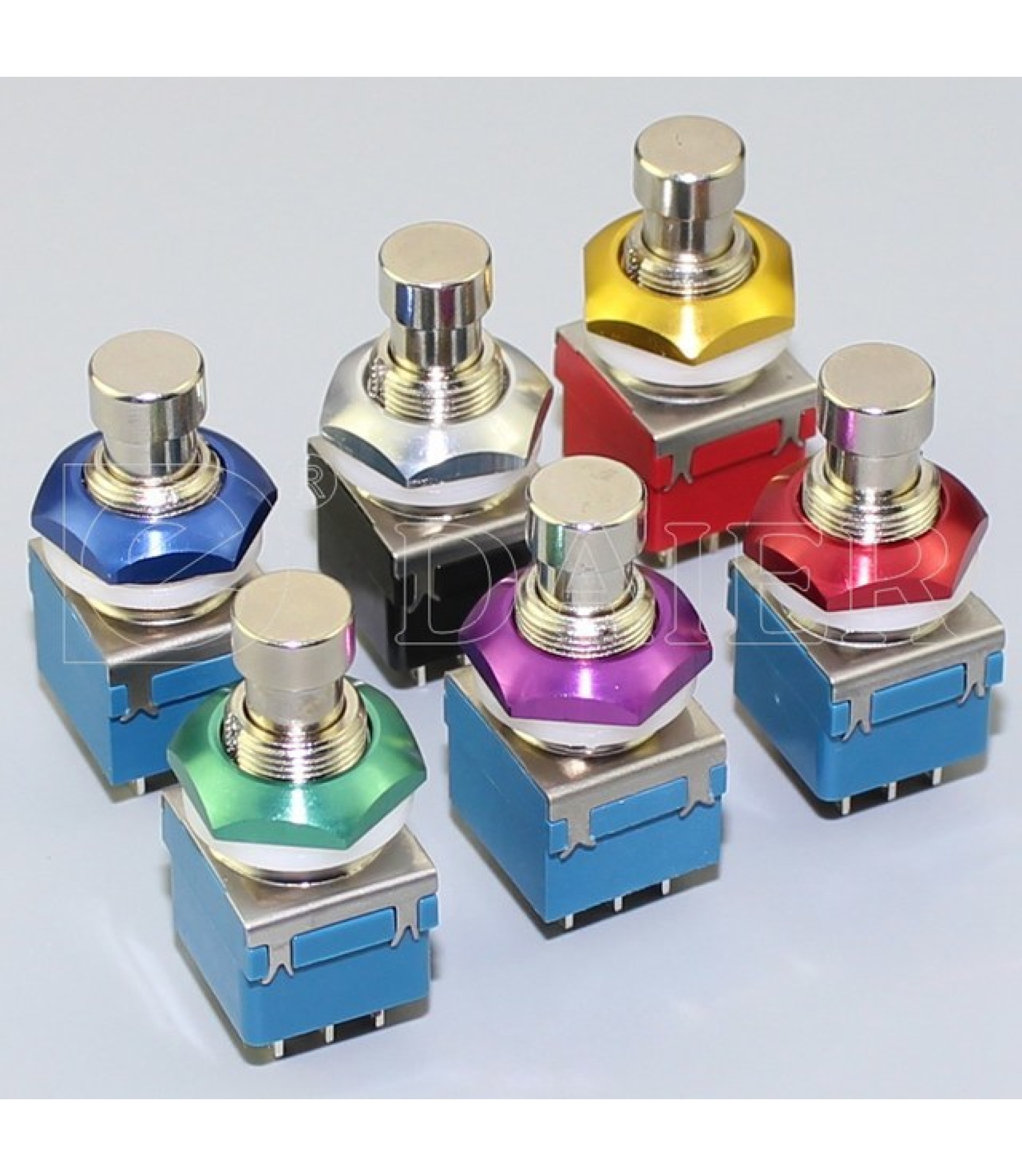 M12 Purple Color Aluminum Nut For 3PDT Footswitch