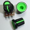 A-5098_4.jpg Black Plastic Knob with Green Pointer