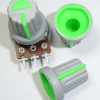Green Plastic Knob with Pointer
