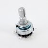50K OHM Anti-Log Taper Potentiometer On-Off Switch Solder Lugs Knurled Shaft Dia: 6mm