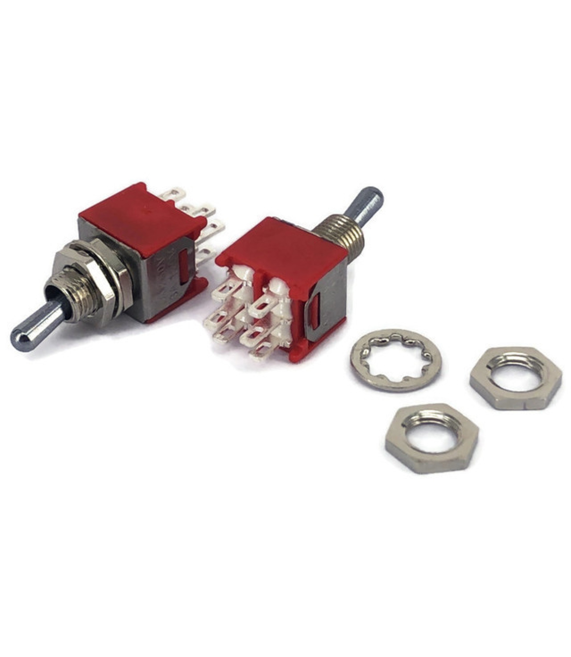 Sub Mini Toggle Switch 2M Series DPDT On-On Short Lever