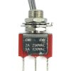 Mini Toggle Switch 1M Series SPDT On-On Short Lever PC Thru-Hole