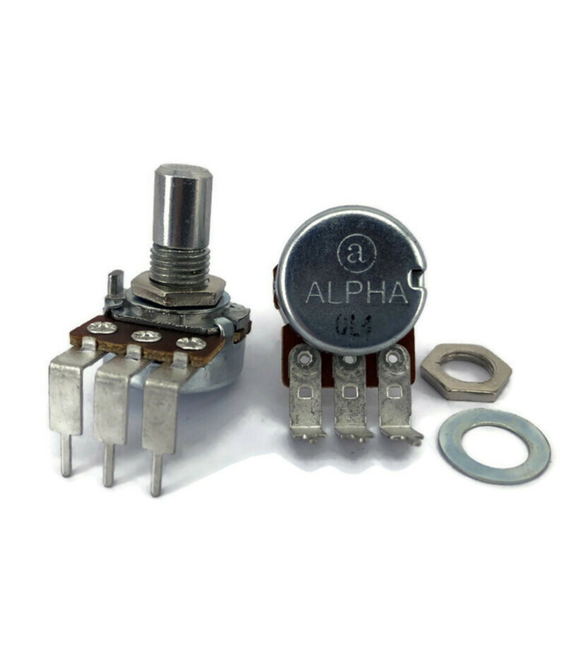 1K OHM Linear Taper Potentiometer PCB Mount Round Shaft Dia: 6.35mm