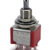 Mini Toggle Switch 1M Series DPDT On-On-On Short Lever