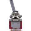 Mini Toggle Switch 1M Series SPDT On-On Flat Lever Gold Pins