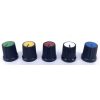 Black Knob White Top 15x15mm Shaft Diameter 6.00mm Split Shaft