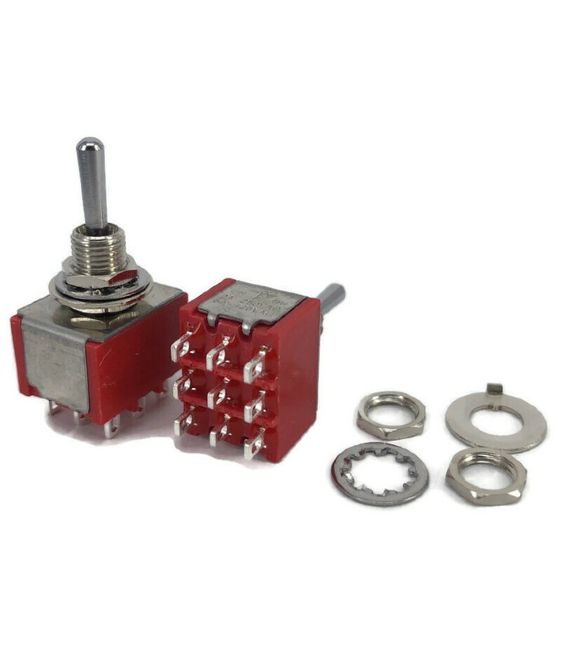 Mini Toggle Switch 1M Series 3PDT On-On
