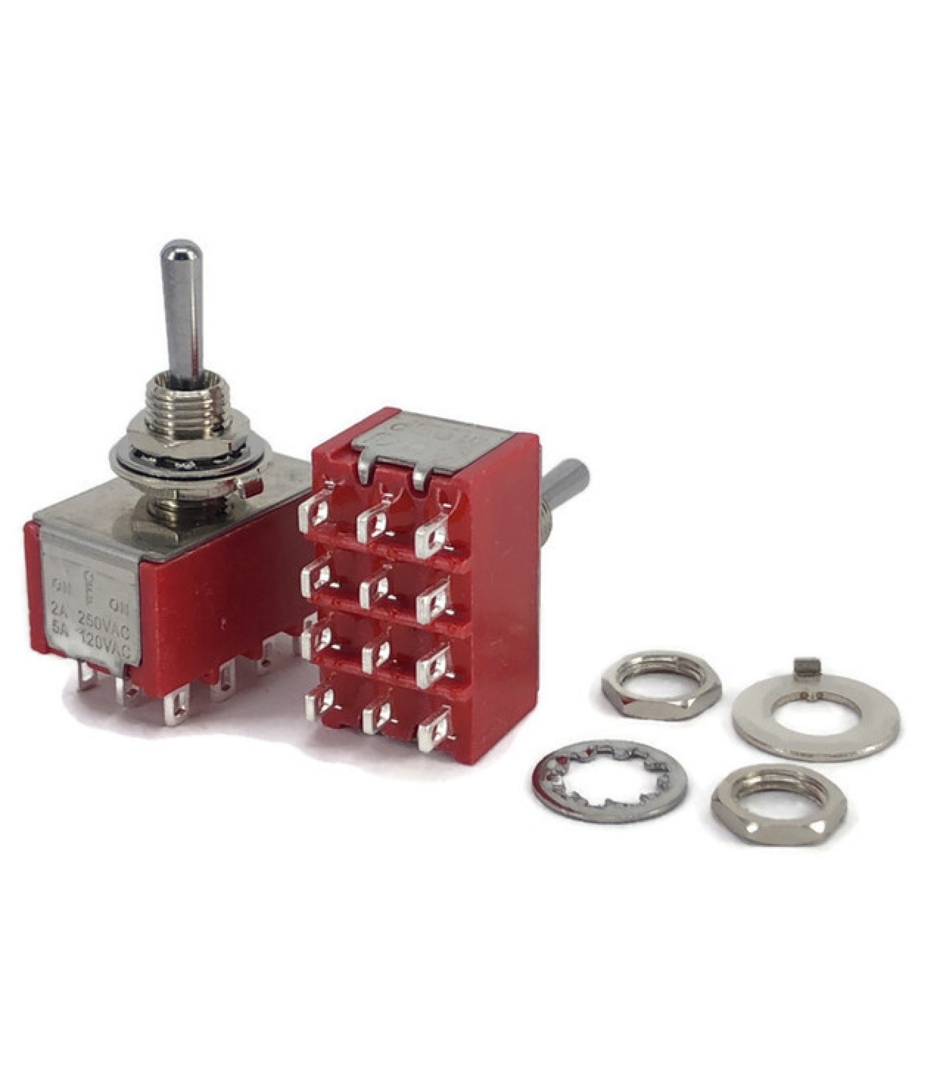 Mini Toggle Switch 1M Series 4PDT On-off-On