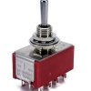 Mini Toggle Switch 1M Series 4PDT On-off-On