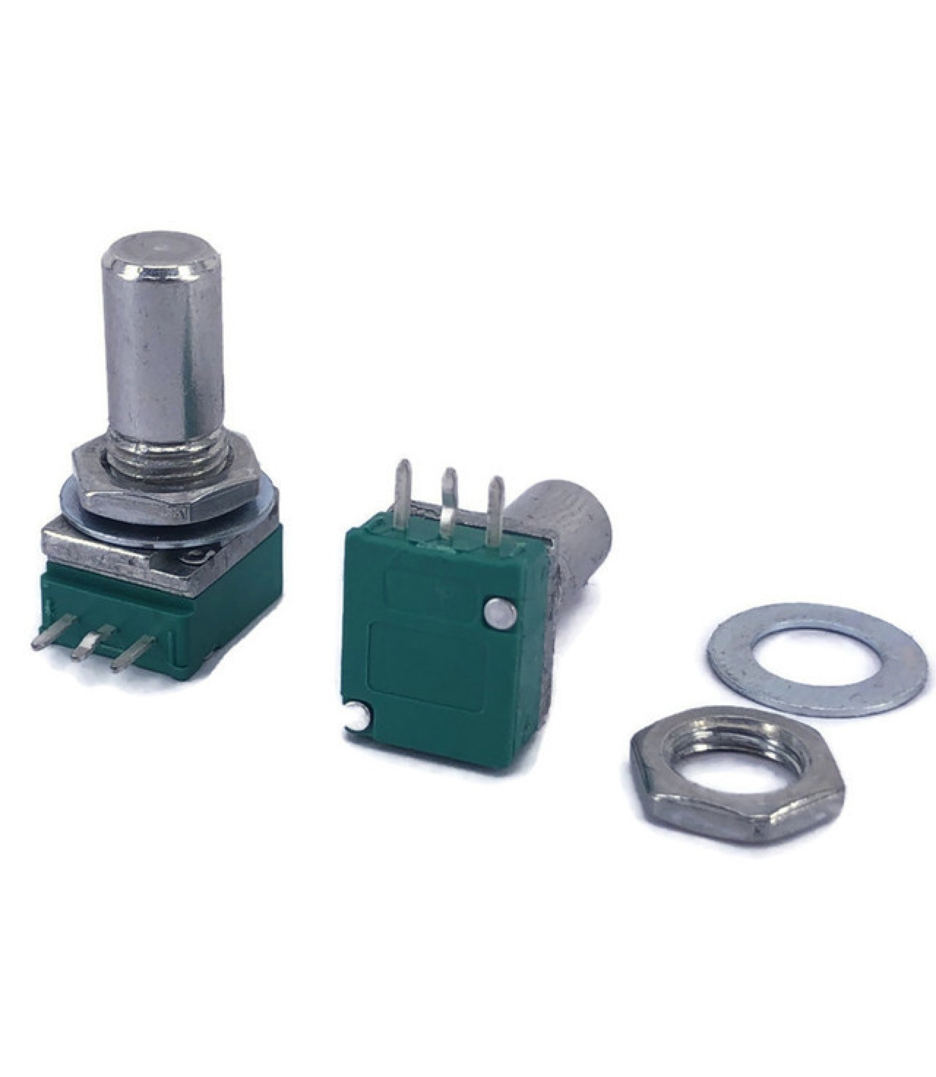 100Electronics 100K OHM Linear Taper Potentiometer Round Shaft PCB 9mm