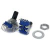 100Electronics 10K OHM Linear Taper 11mm Potentiometer D Shaft PCB Mount