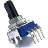 100Electronics 100K OHM Linear Taper 11mm Potentiometer D Shaft PCB Mount
