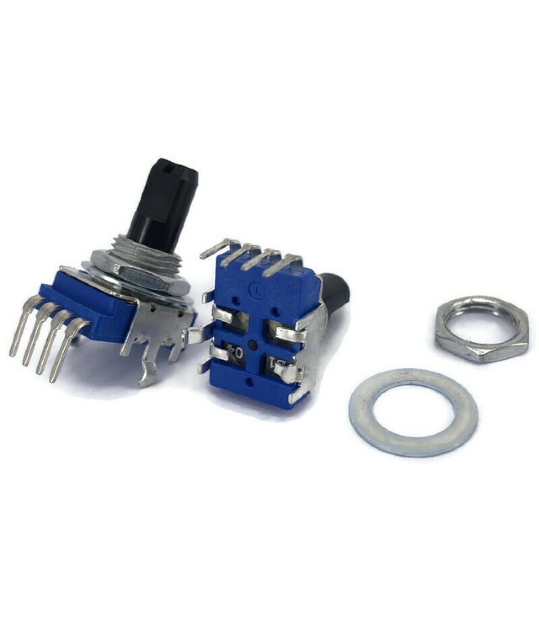 100Electronics 100K OHM Linear Taper 11mm Potentiometer D Shaft PCB Mount