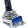 100Electronics 100K OHM Logarithmic Taper Potentiometer D Shaft PCB 11mm