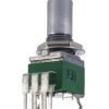 100K OHM Anti-log Dual Taper Potentiometer Round Shaft PCB 9mm